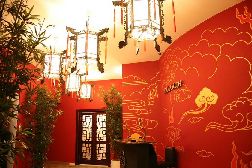 »нтерьер китайского ресторана, вариант 6